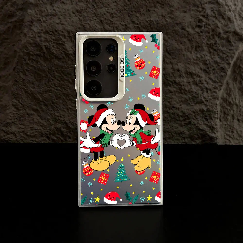 Mickey Minnie Weihnachts Handyhülle für Samsung S25