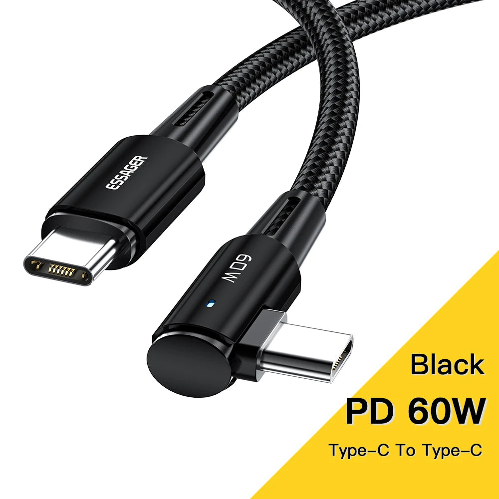 100 W USB‑C Kabel mit Winkel