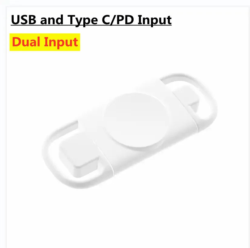 Magnetisches Apple Watch Schnellladegerät Dual-Eingang