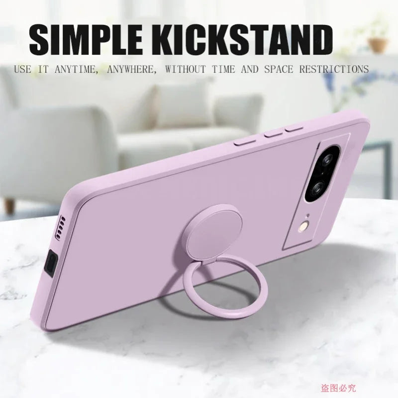 Pixel 8 9 Ringhalter Silikon Hülle