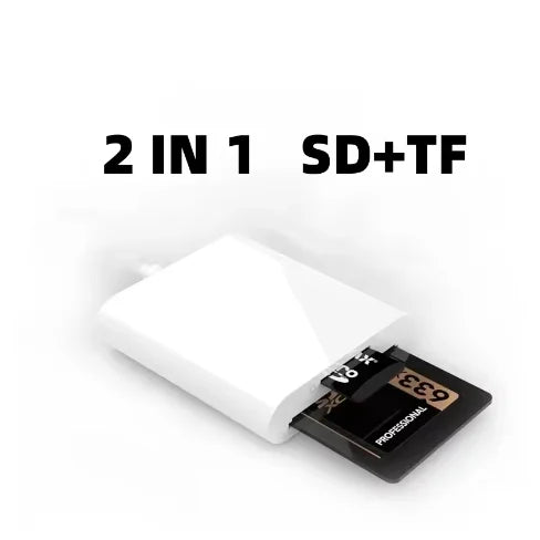 2-in-1 USB Typ-C SD TF Kartenleser Adapter