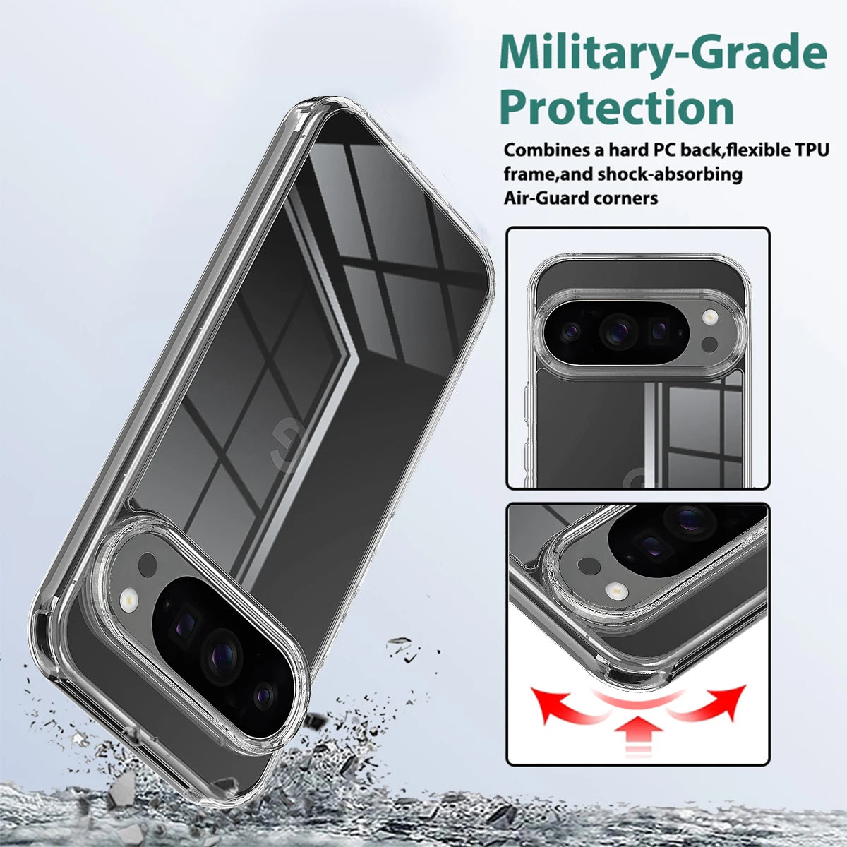 Stoßfeste TPU Hülle für Google Pixel 10 Pro XL