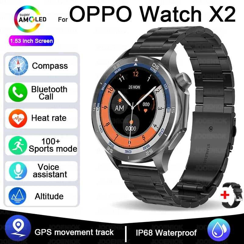 OPPO Watch X2 2025 Smartwatch mit GPS & Anruffunktions
