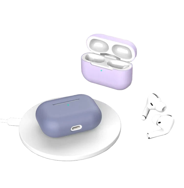 Rosa Silikon Airpods Hülle Schutzcase