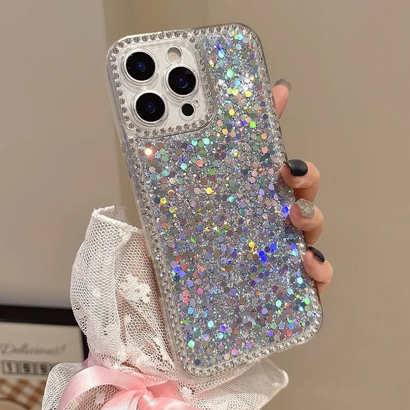 Fashion Glitzer Bling Diamant Hülle für Samsung S25