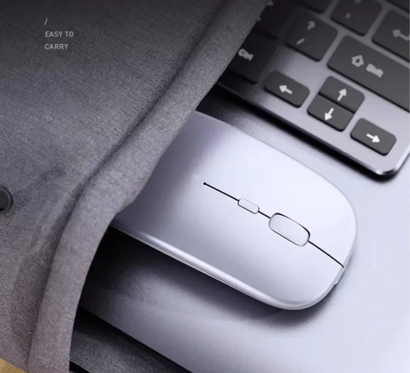Kabellose Bluetooth-Maus mit Ergonomie und Wiederaufladung
