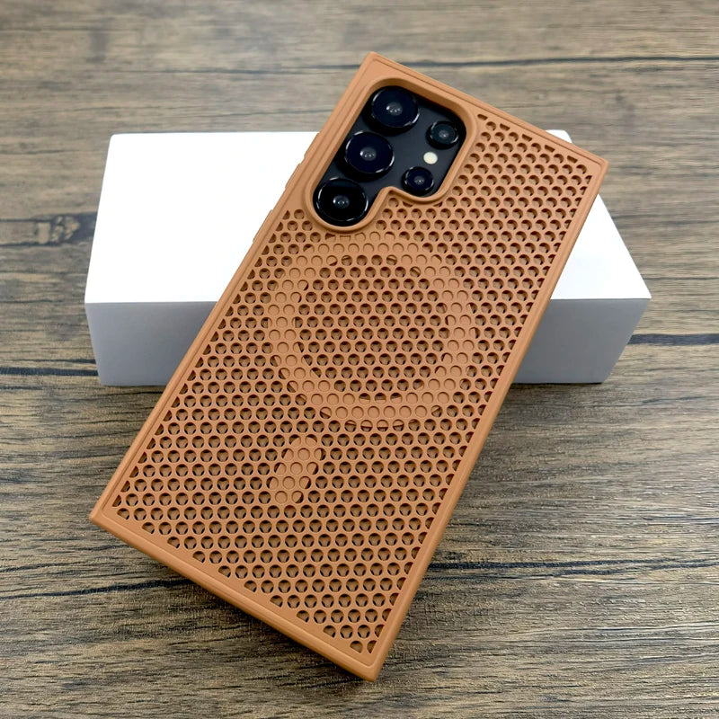 Luxus Hülle mit Wärmeschutz für Galaxy S25