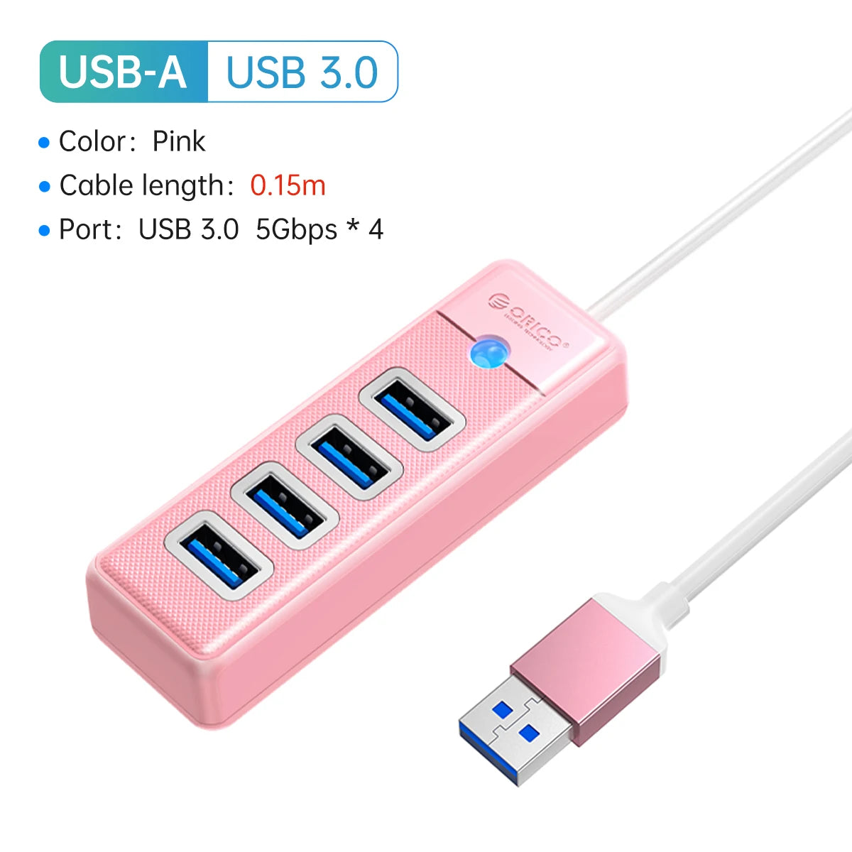 ORICO USB 3.0 HUB 4 Ports Mini OTG Adapter