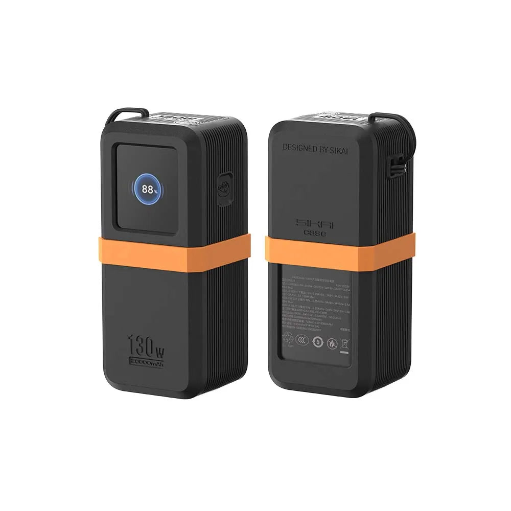 20000mAh Power Bank 130W Fast Charging with Cable Compartment