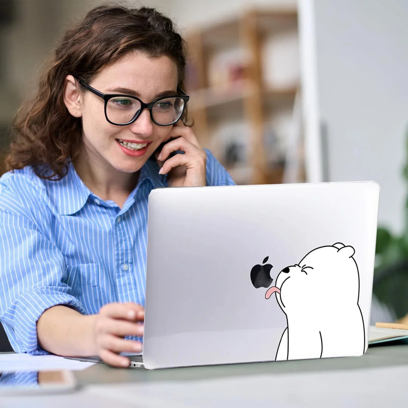 Hard shell case with print for MacBook