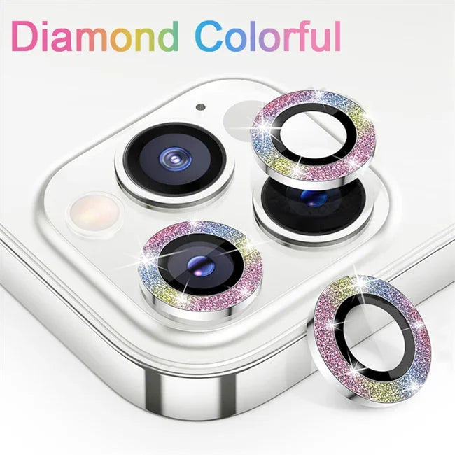 Glitter Diamond Camera Protective Glass for iPhone 17 Pro Max