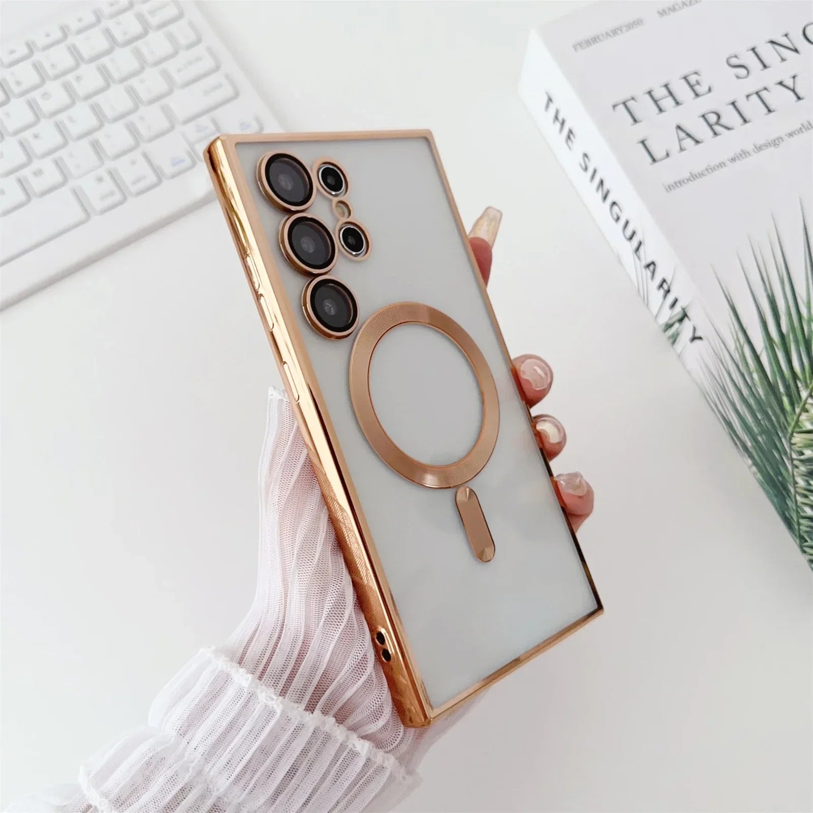 Magnetische Magsafe Hülle für Samsung S25/S24