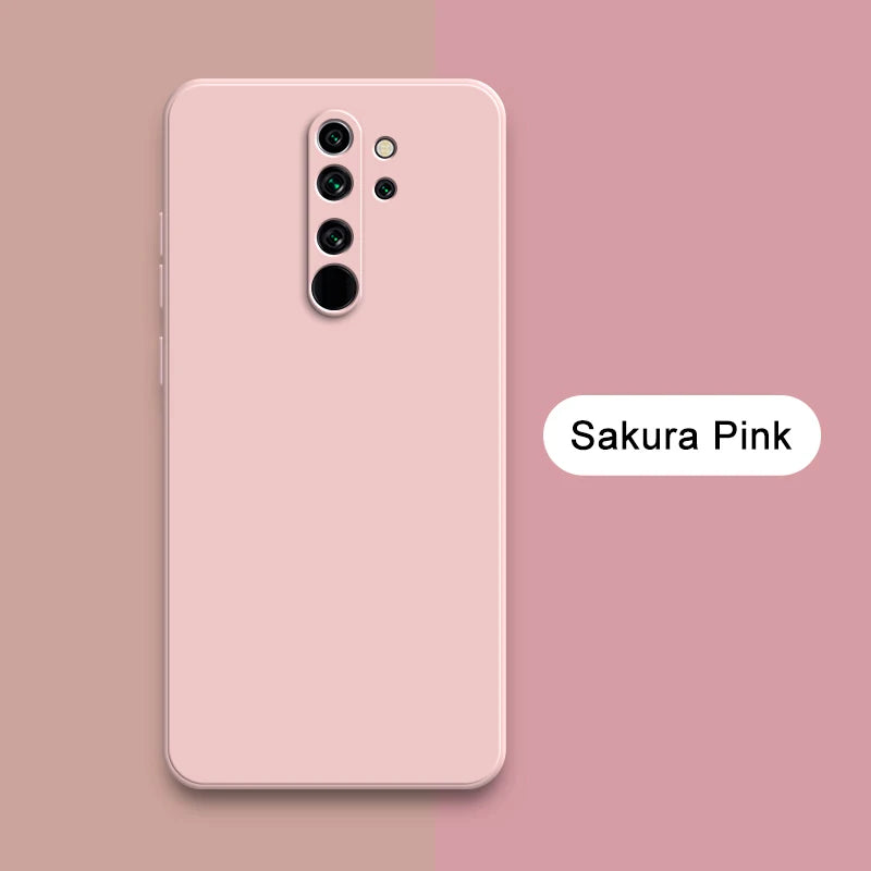 Quadratische Silikonhülle Redmi Note 8 Pro