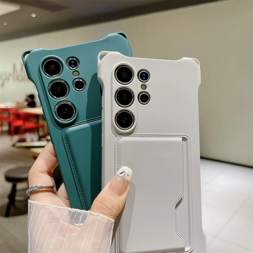 Luxus Crossbody Kartenhülle für Samsung Galaxy S25–S22