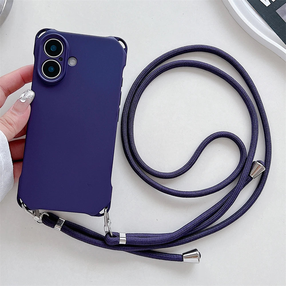 Umhängeband Silikonhülle für iPhone 17–11 Pro