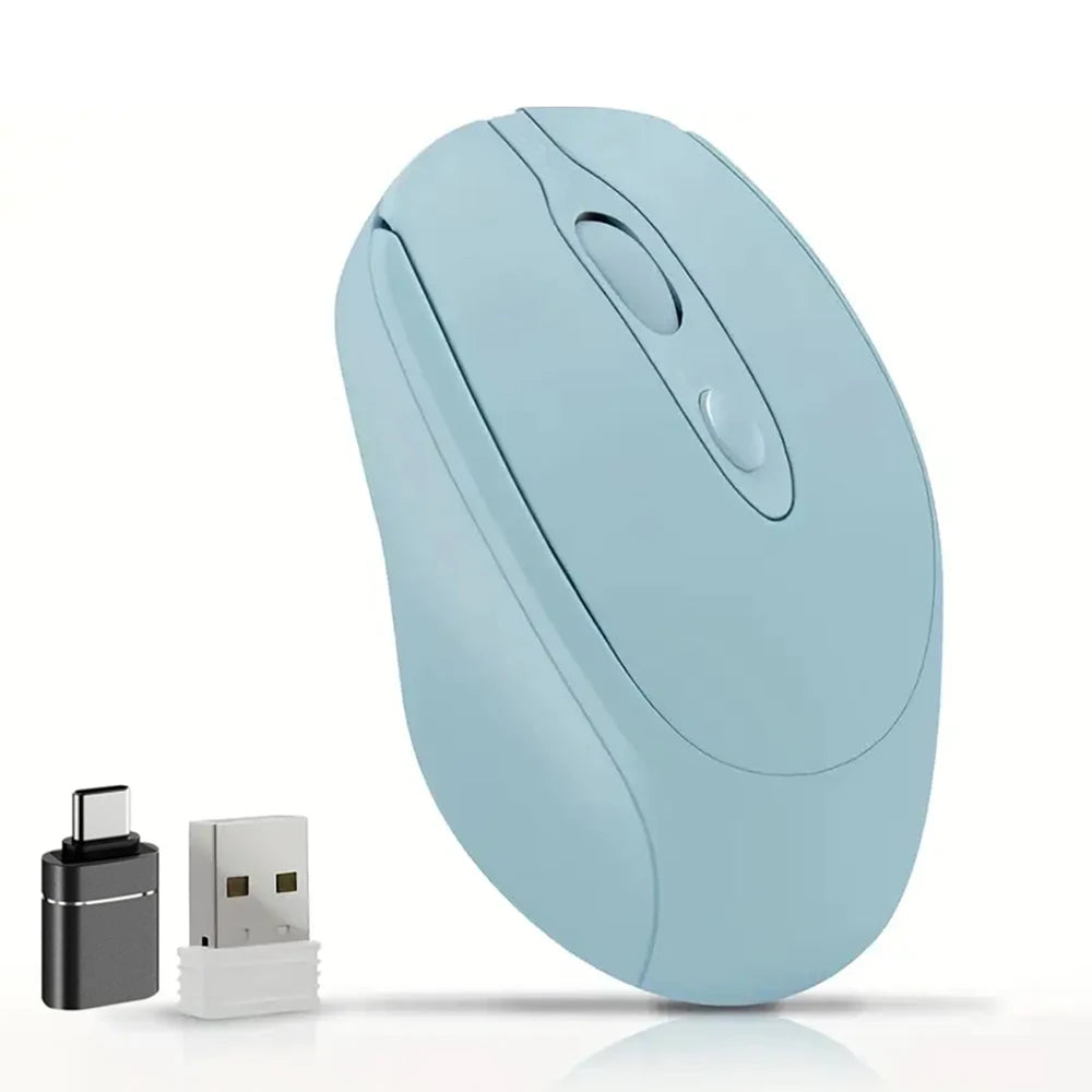 Wiederaufladbare kabellose Maus Bluetooth & 2,4 GHz