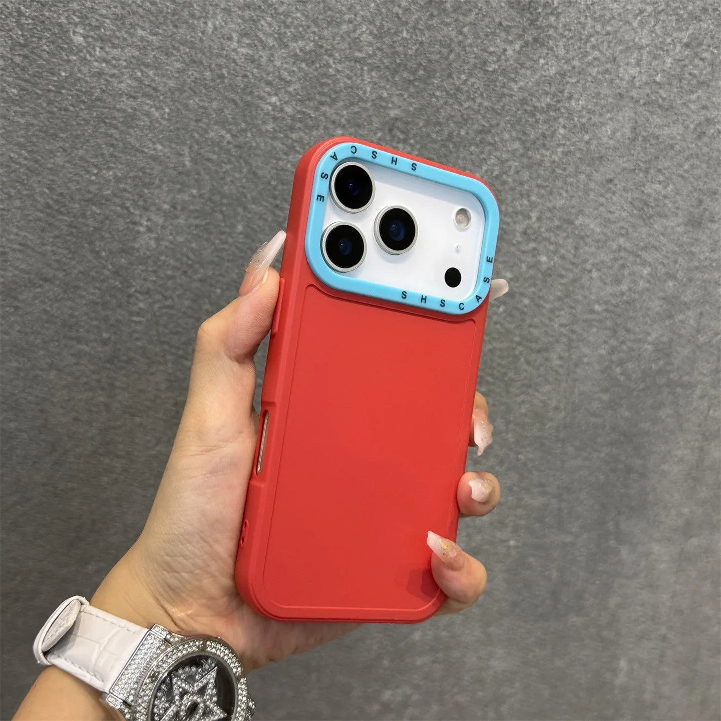 Kontrastfarbige Hülle für iPhone 17 Pro Max – Slim Silikon Case