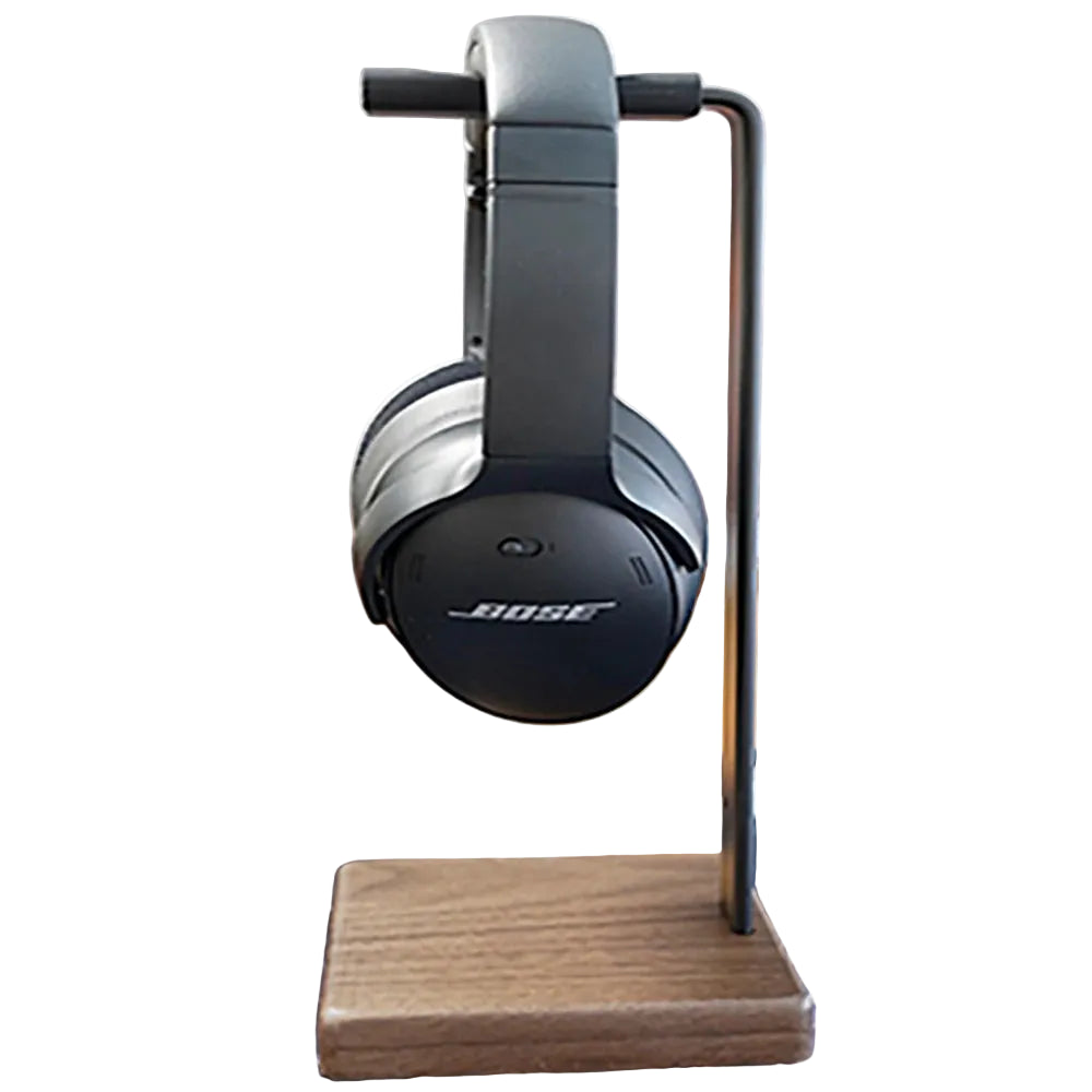 Kopfhörer Ständer Holz & Aluminium Design Headset Halterung mit Ablage