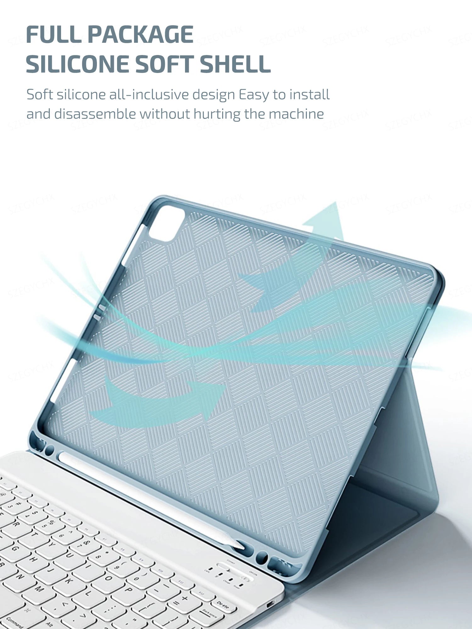 Bluetooth Tastatur Maus iPad Air Pro Case
