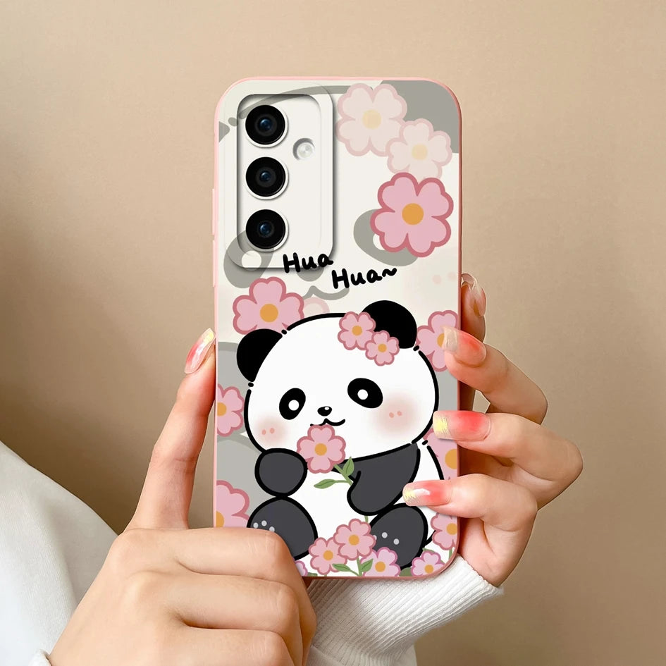 Leopard print silicone case with camera protection