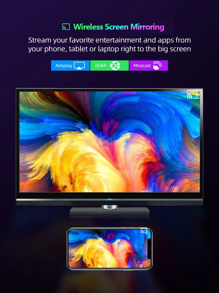 8K Android TV Stick mit Streaming und Multisprachen