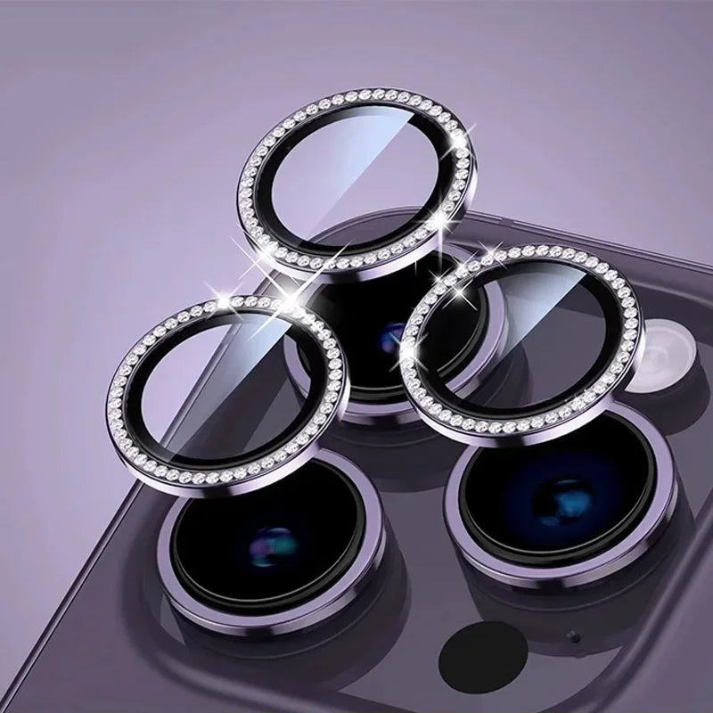 Glitzernde Diamant Kamera Schutz Hülle für iPhone 17