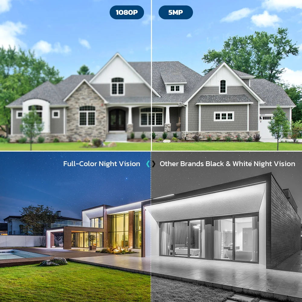 5MP Outdoor WiFi Camera with Motion Detection