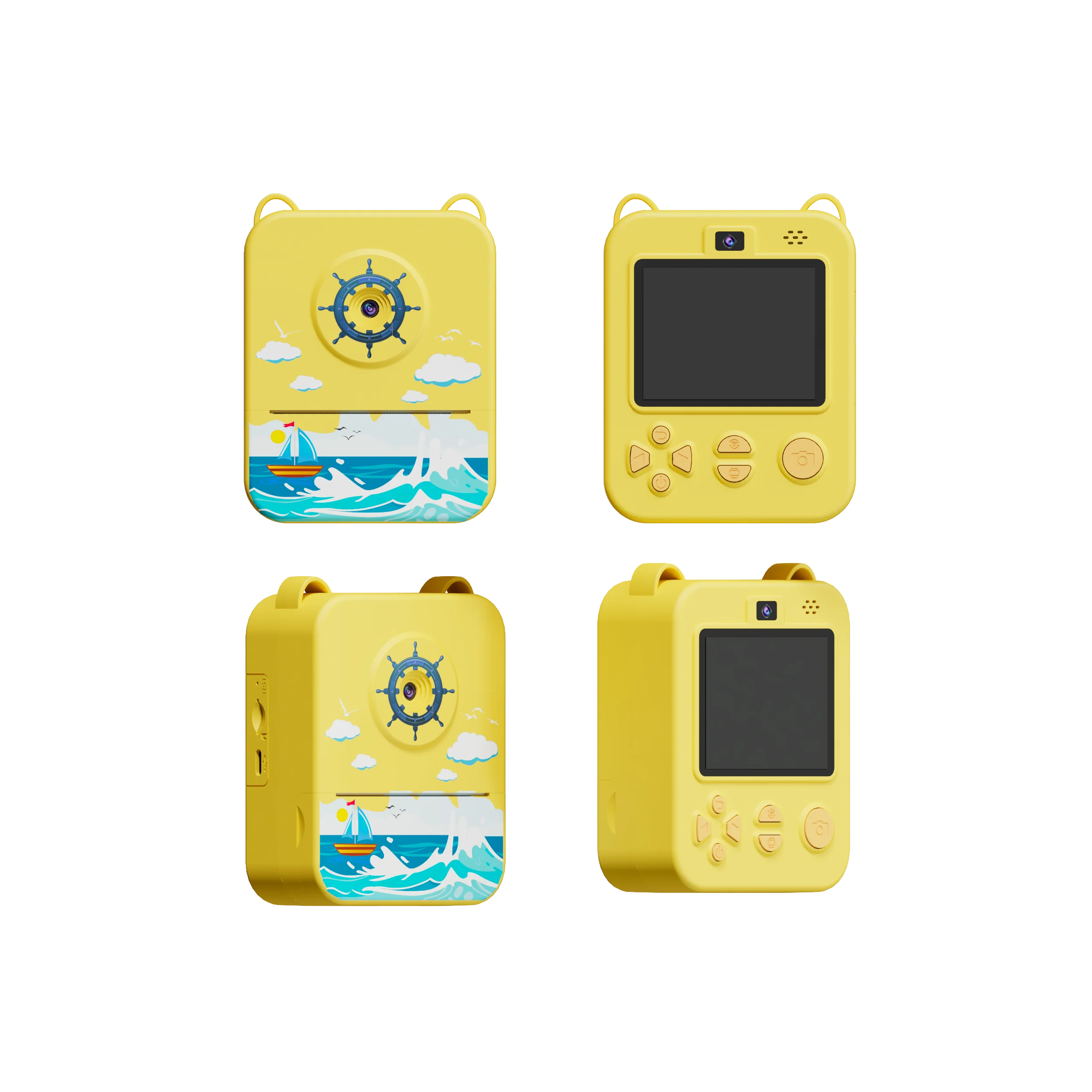 Kinder‑Sofortdruckkamera 1080P HD Einhorn Rosa