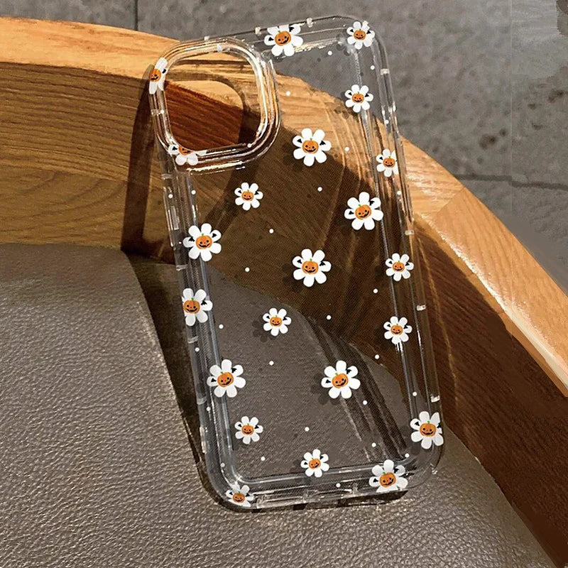 Transparent Halloween Pumpkin Ghost iPhone Case