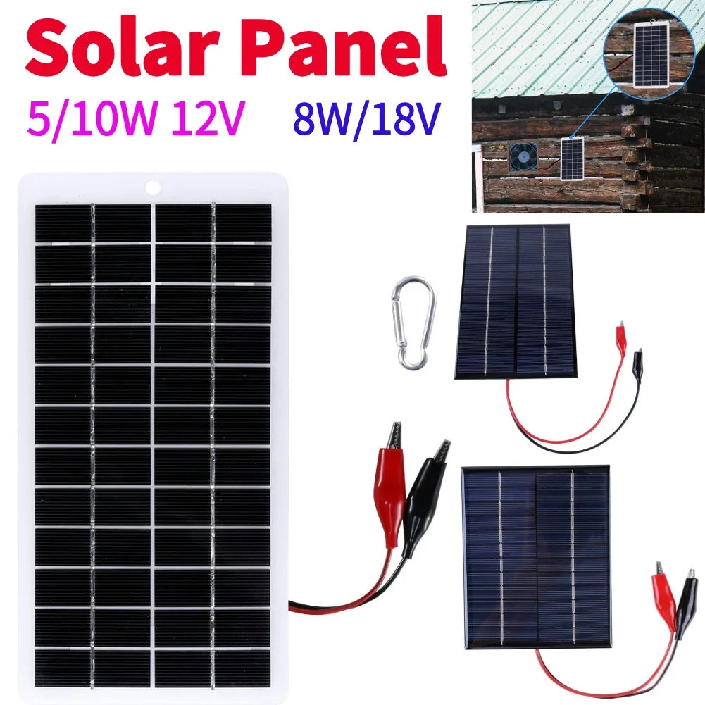 10W Solar-Ladegerät tragbar für 12V Batterien