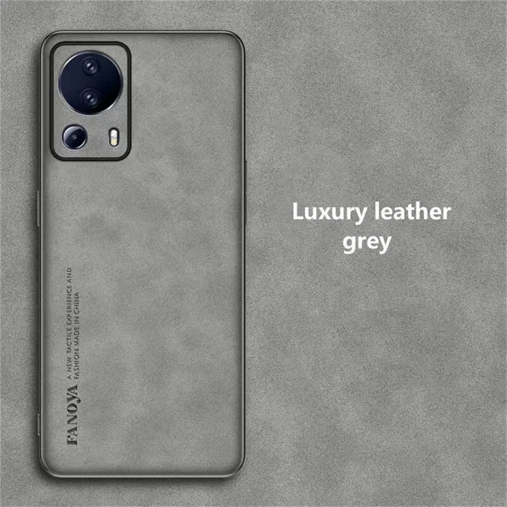 Lammfell Lederhülle für Xiaomi 13 Lite