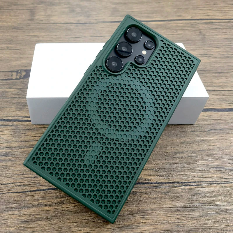 Luxus Hülle mit Wärmeschutz für Galaxy S25