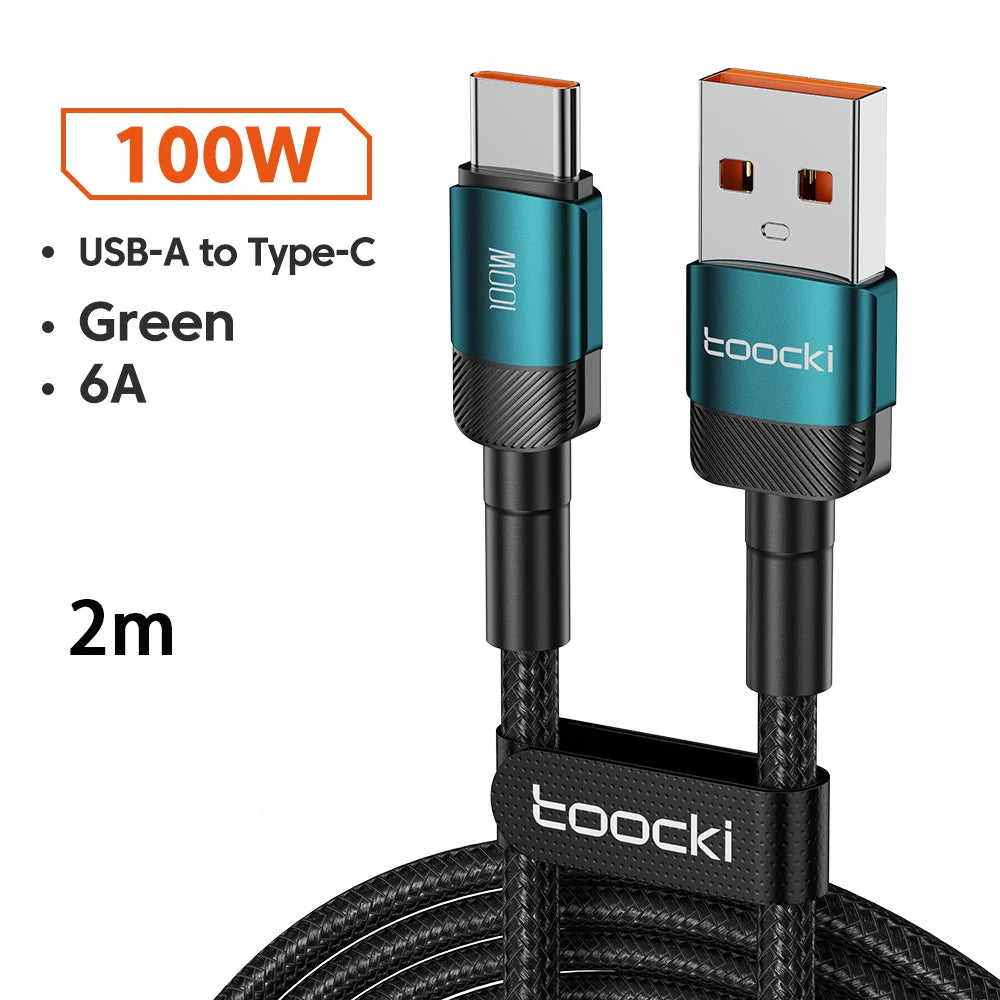 Toocki 6A USB-C Kabel Schnellladen 100W