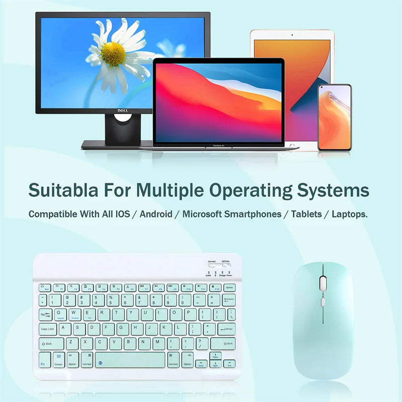 Kabellose Tastatur mit Maus für iPad Hülle