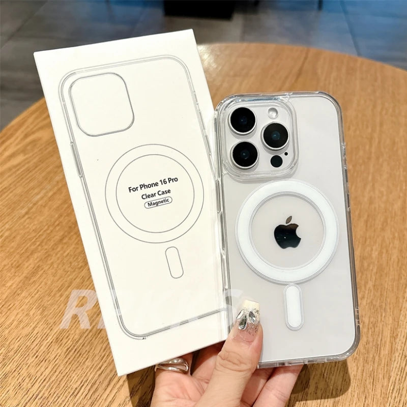 Kristallklare Magsafe Hülle iPhone 7-16