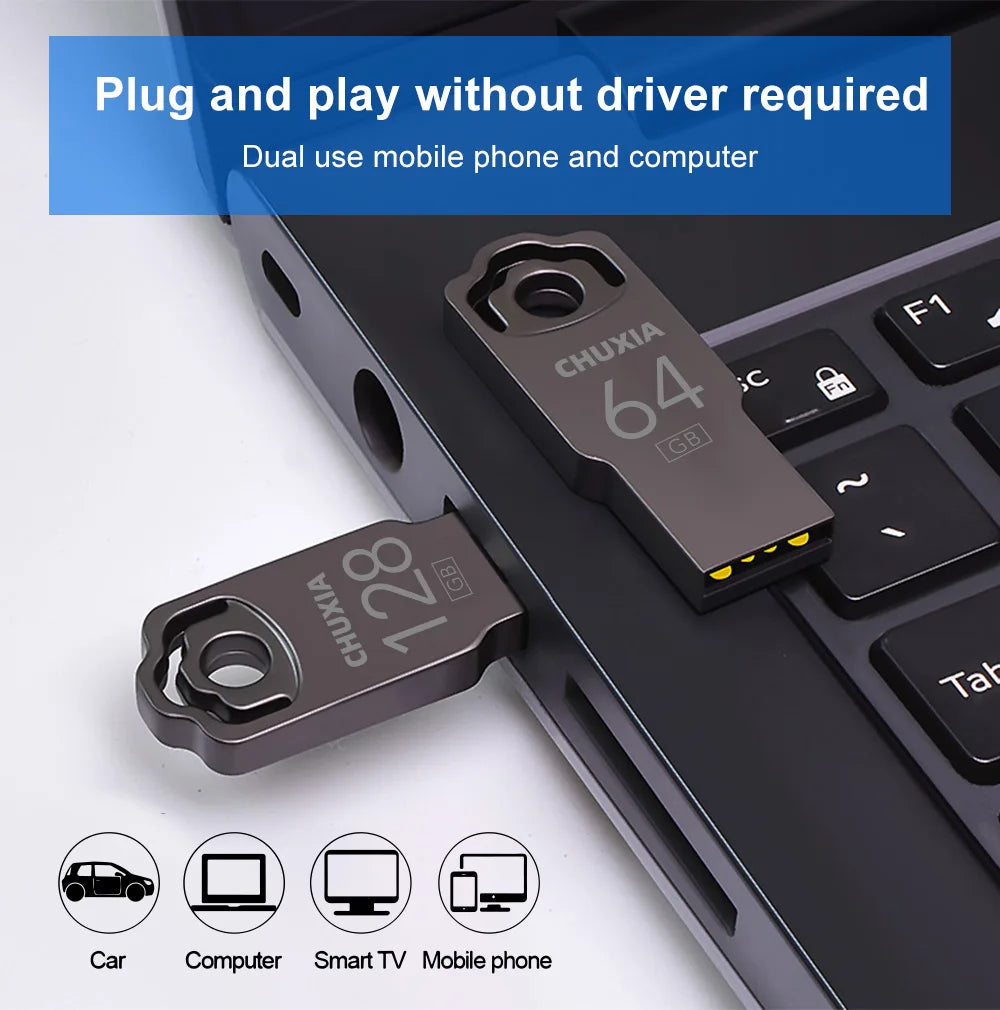 Metall USB-Stick 64GB 32GB 128GB Wasserdicht