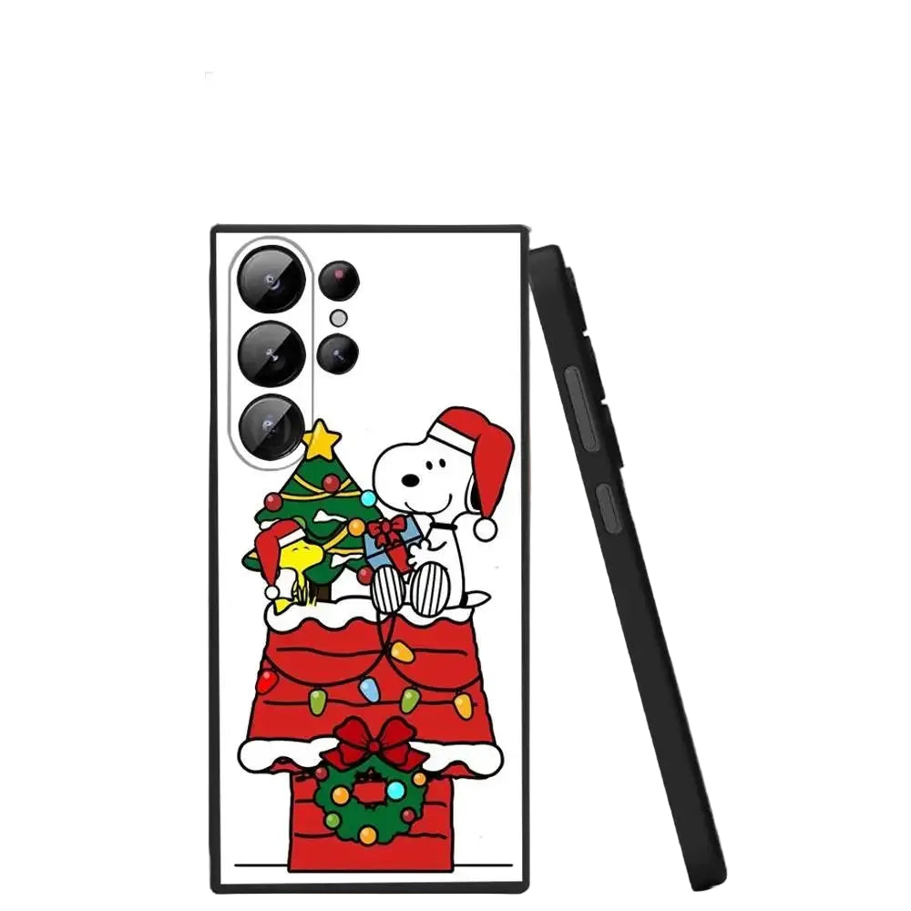 Cartoon Snoopy Christmas phone case for Samsung S25