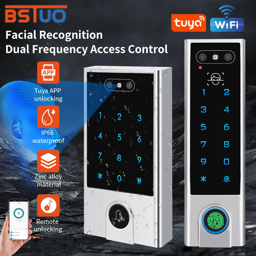 IP66 Tuya WiFi RFID Zugangskontrolle mit Gesichtserkennung