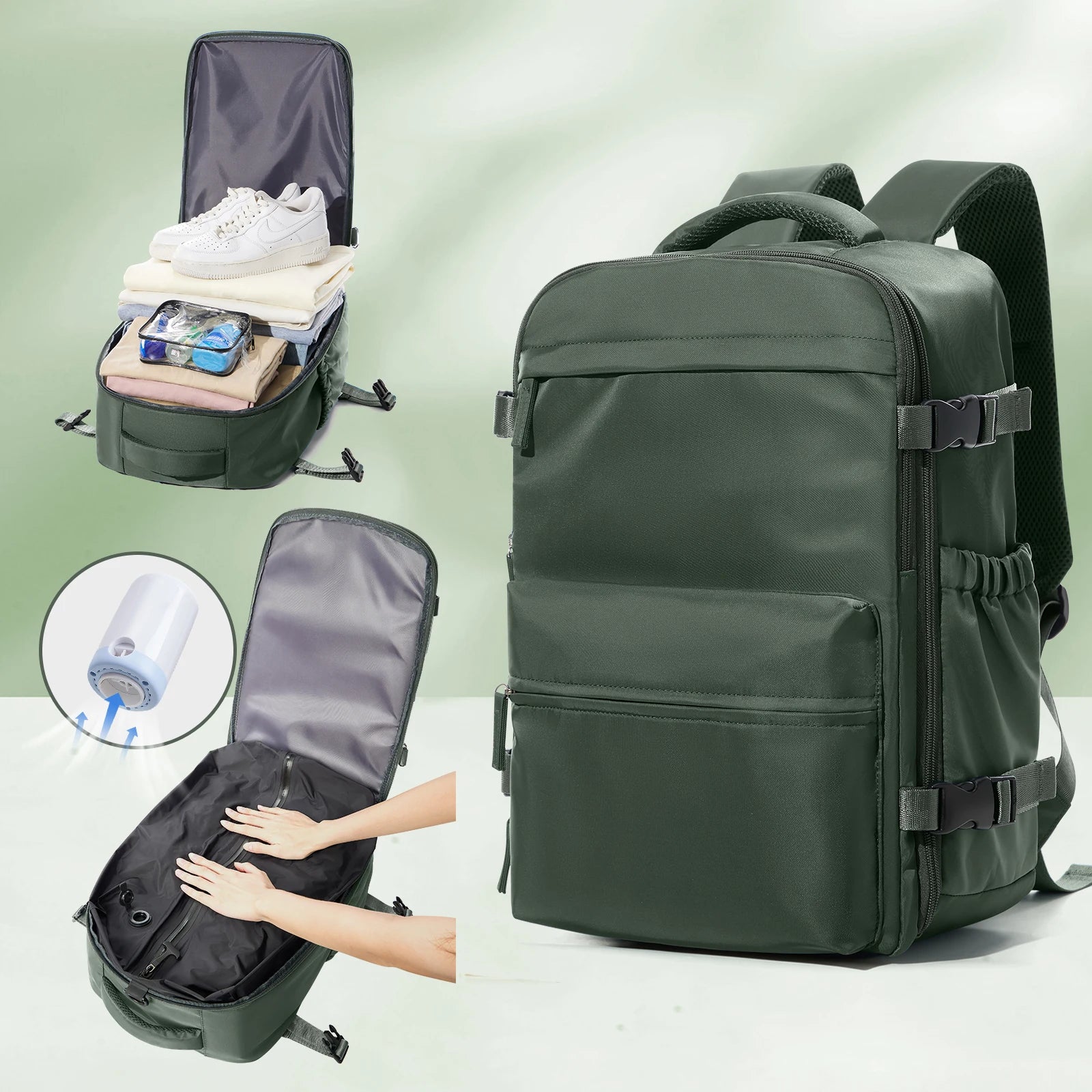 Erweiterbarer Reise-Laptop-Rucksack