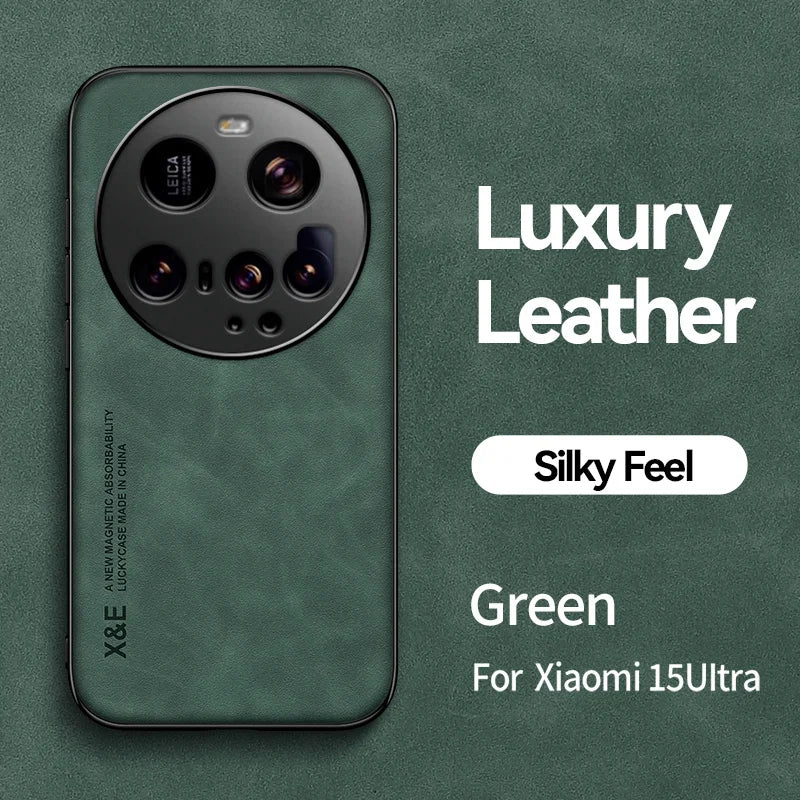 Magnetische Lederhülle Xiaomi 15 Ultra