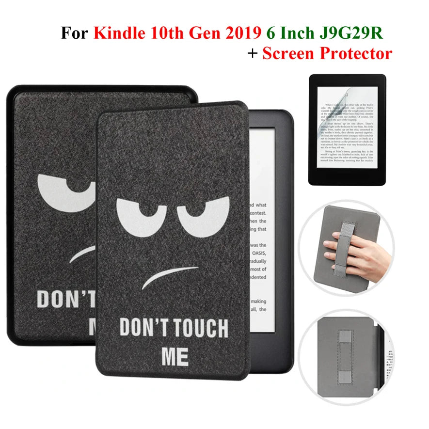 Hülle + Folie für Kindle 10. Gen 6 Zoll