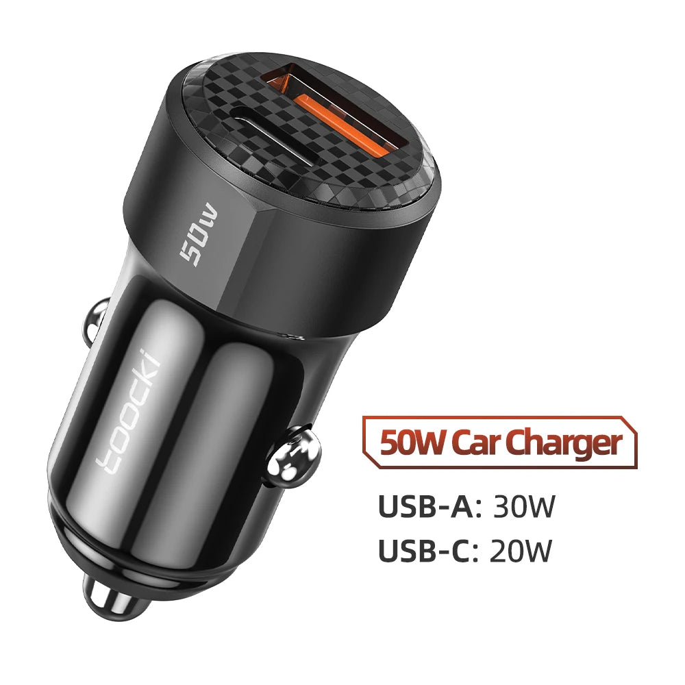 50W QC PD 3.0 Autoladegerät USB C