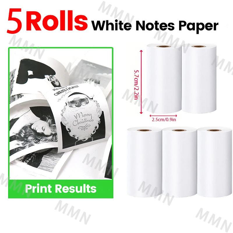 Mini Print Thermal Printer 58mm Bluetooth Photo Printer