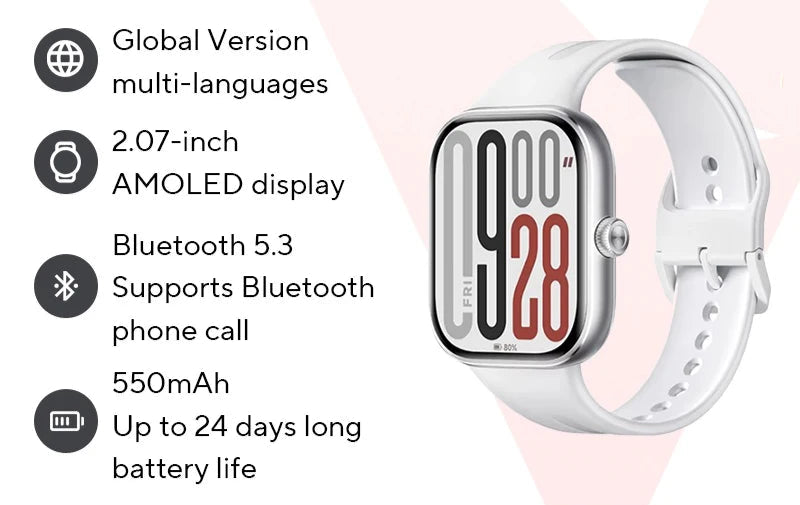 Xiaomi Redmi Watch 5 Globale Version, 2,07" AMOLED
