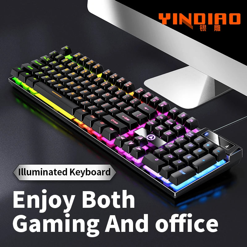 YINDIAO Gaming-Tastatur mit Numpad