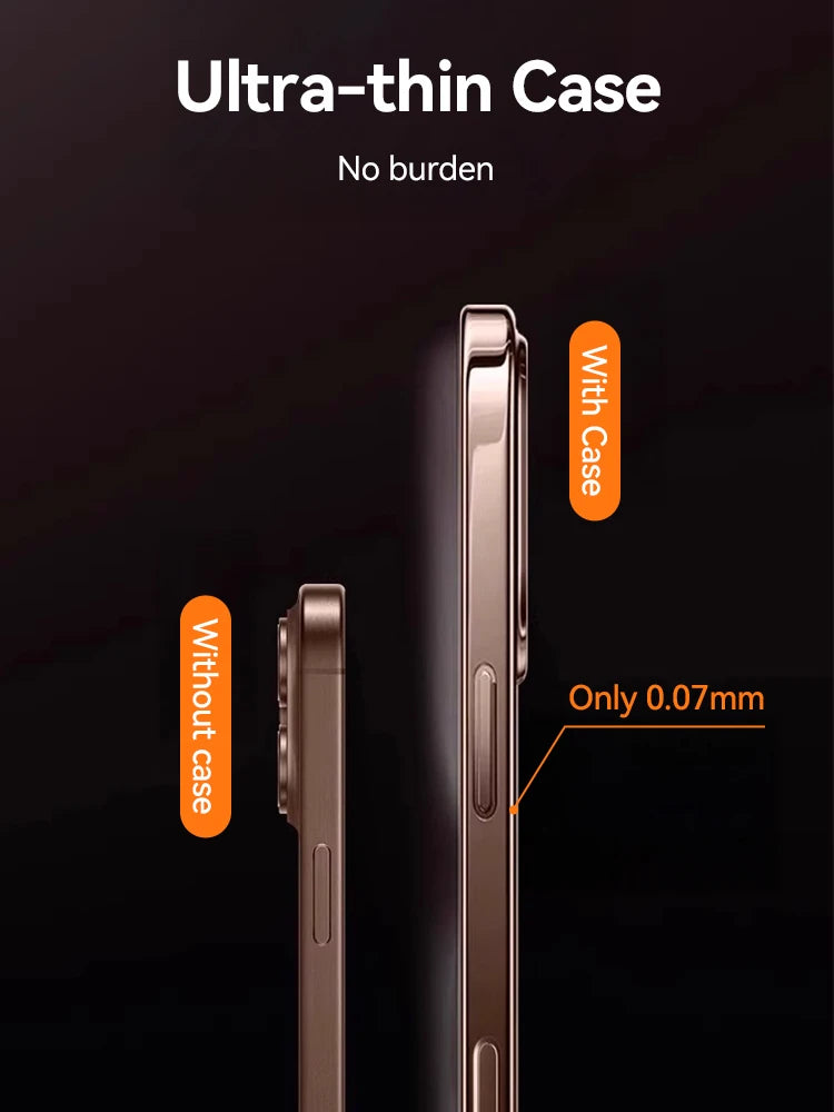 Hülle für iPhone 17 Pro Max – Transparent, Ultradünn, Kratzfest