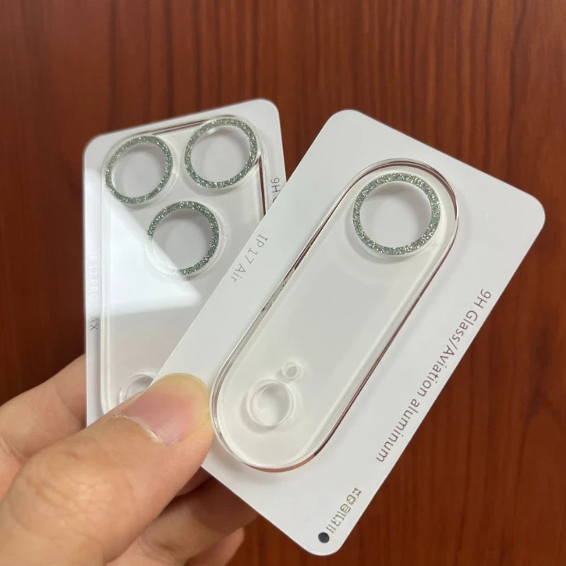 3D Glitzer Kamera Schutzfolie für iPhone 17 Serie