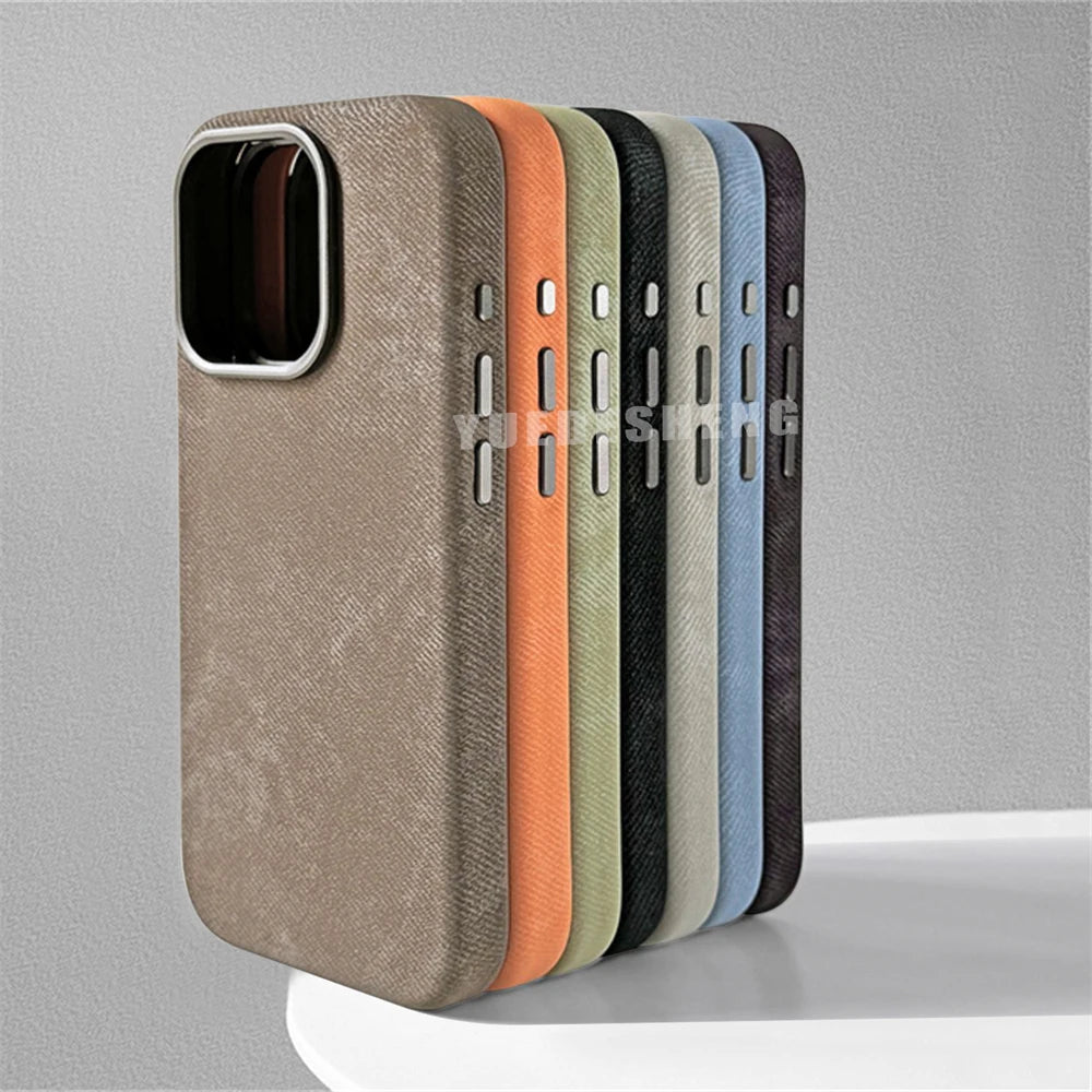 Luxus Lederhülle mit MagSafe für iPhone 17 Pro Max