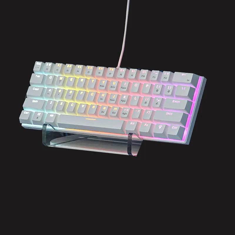 60 % Mechanische Gaming-Tastatur Weiß