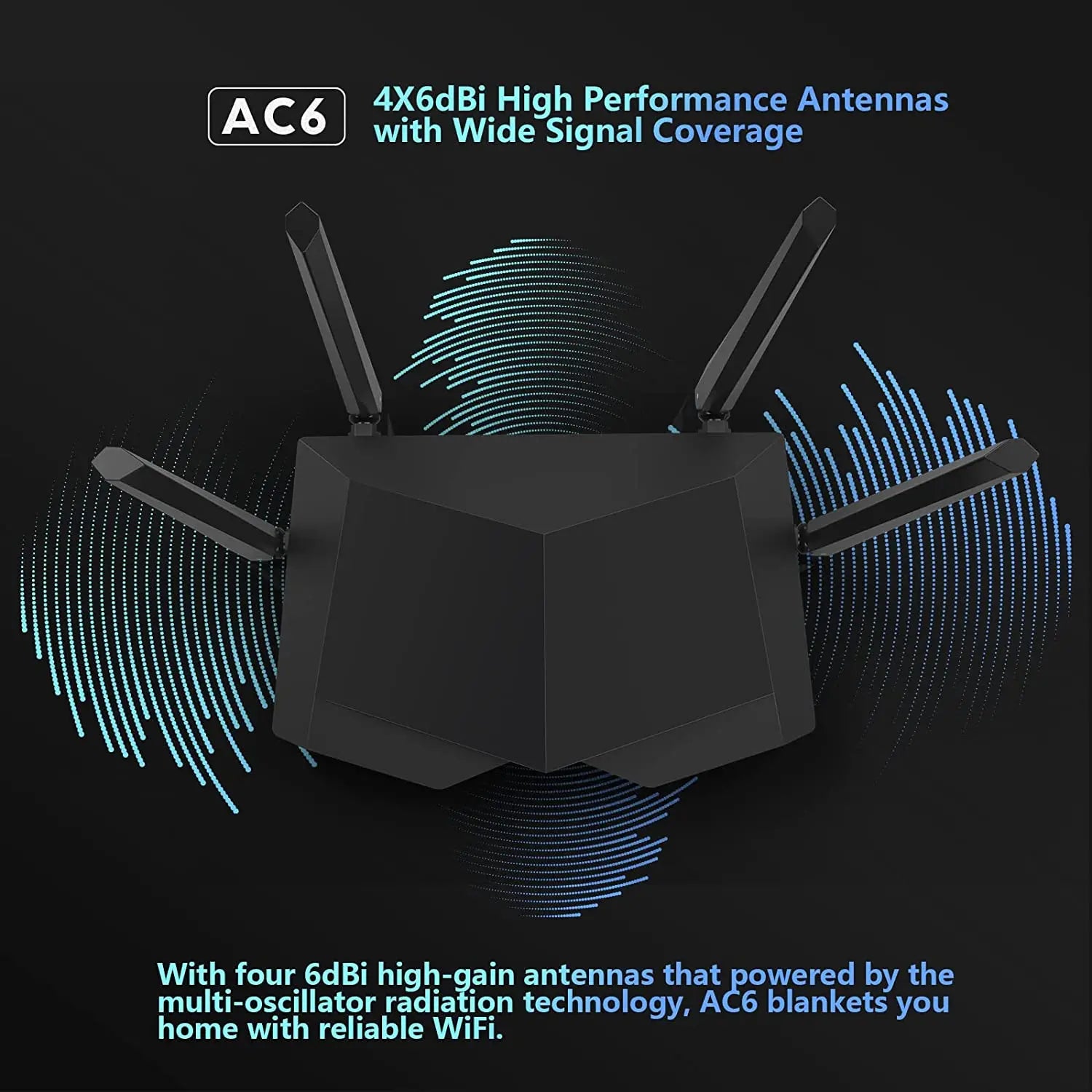Tenda AC6 AC1200 Dualband WLAN Router